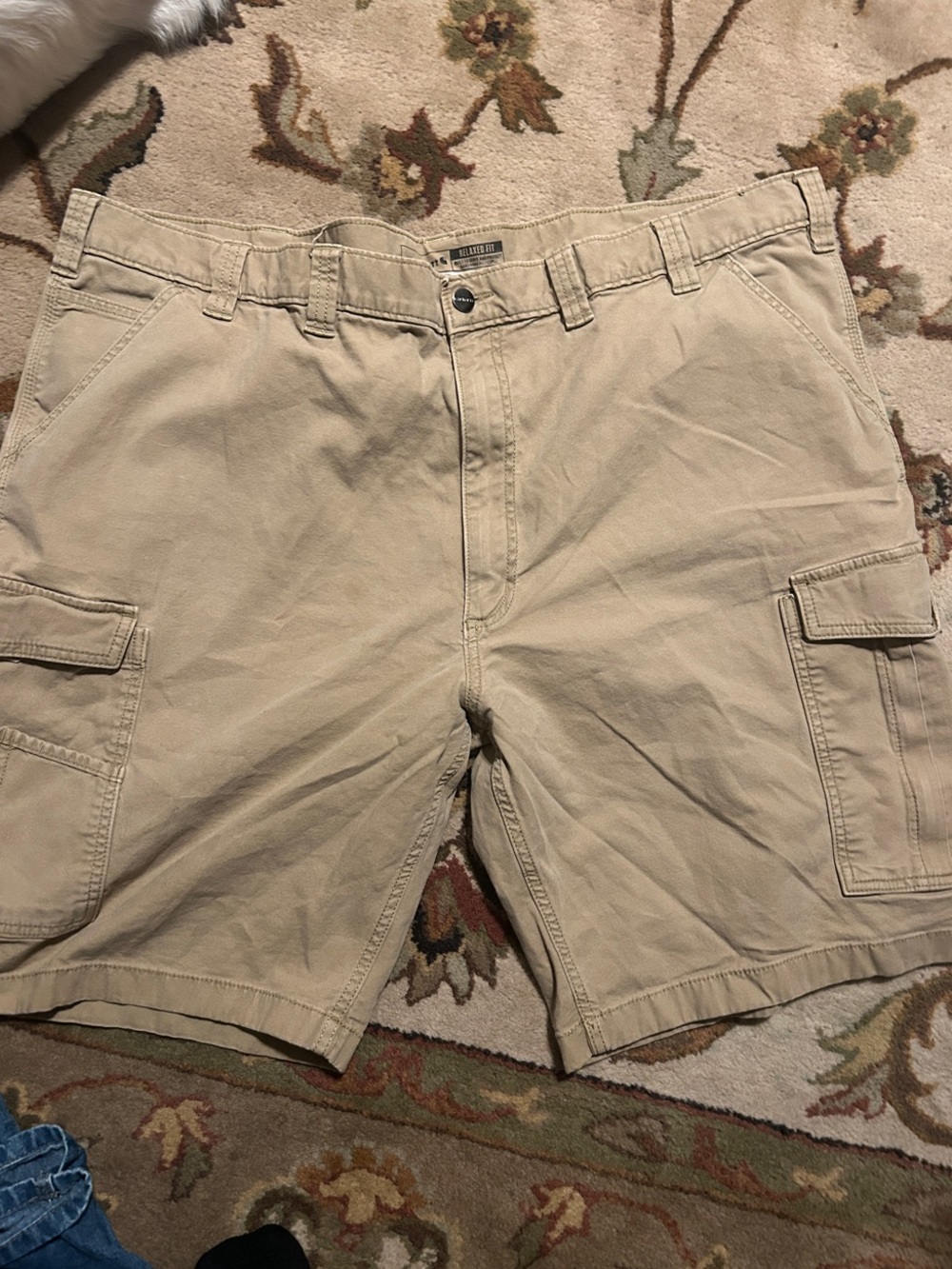 Carhartt Tan Cargo Shorts with Utility Pockets 46